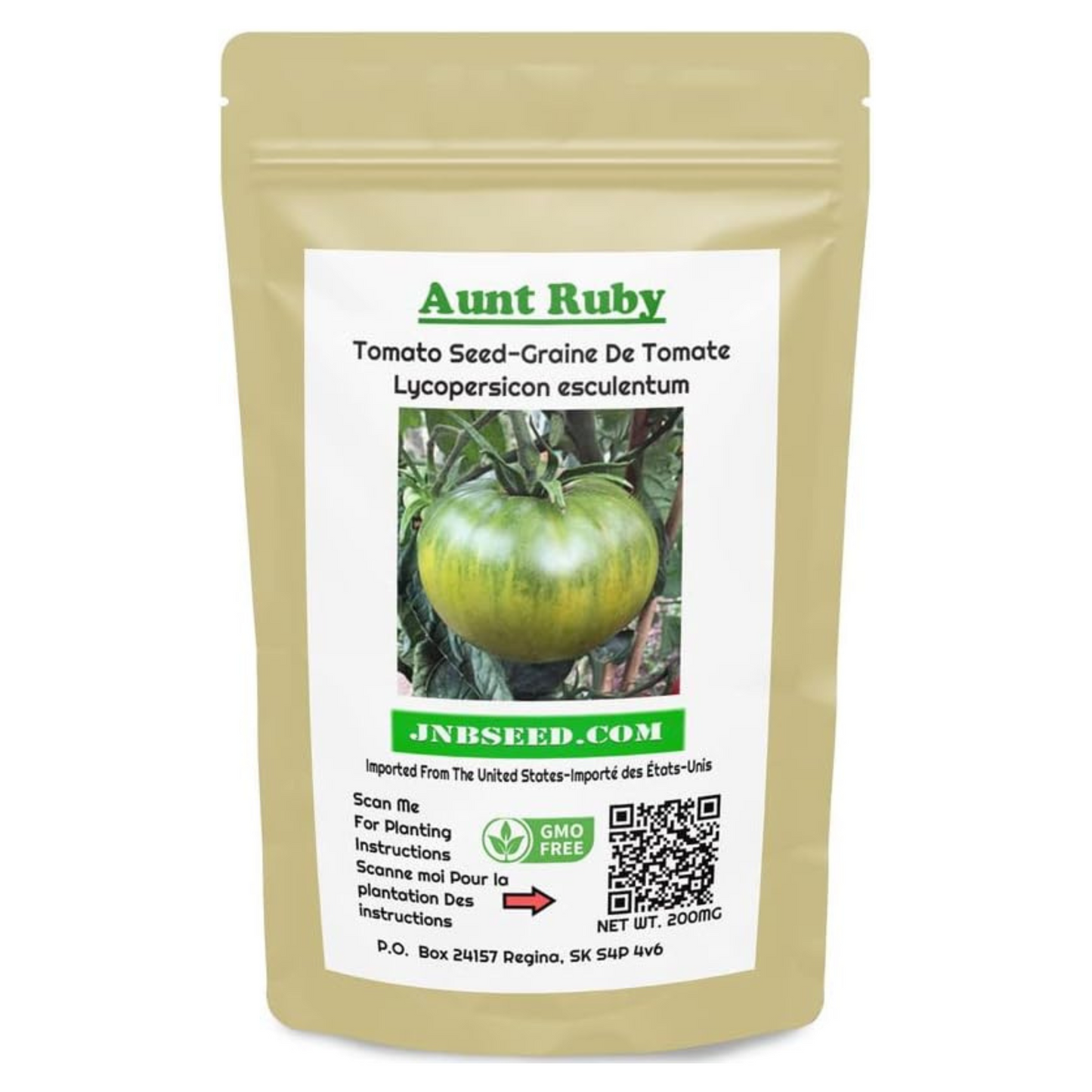 Aunt Ruby's unique green color, perfect for gardeners La couleur verte unique de tante Ruby, parfaite pour les jardiniers