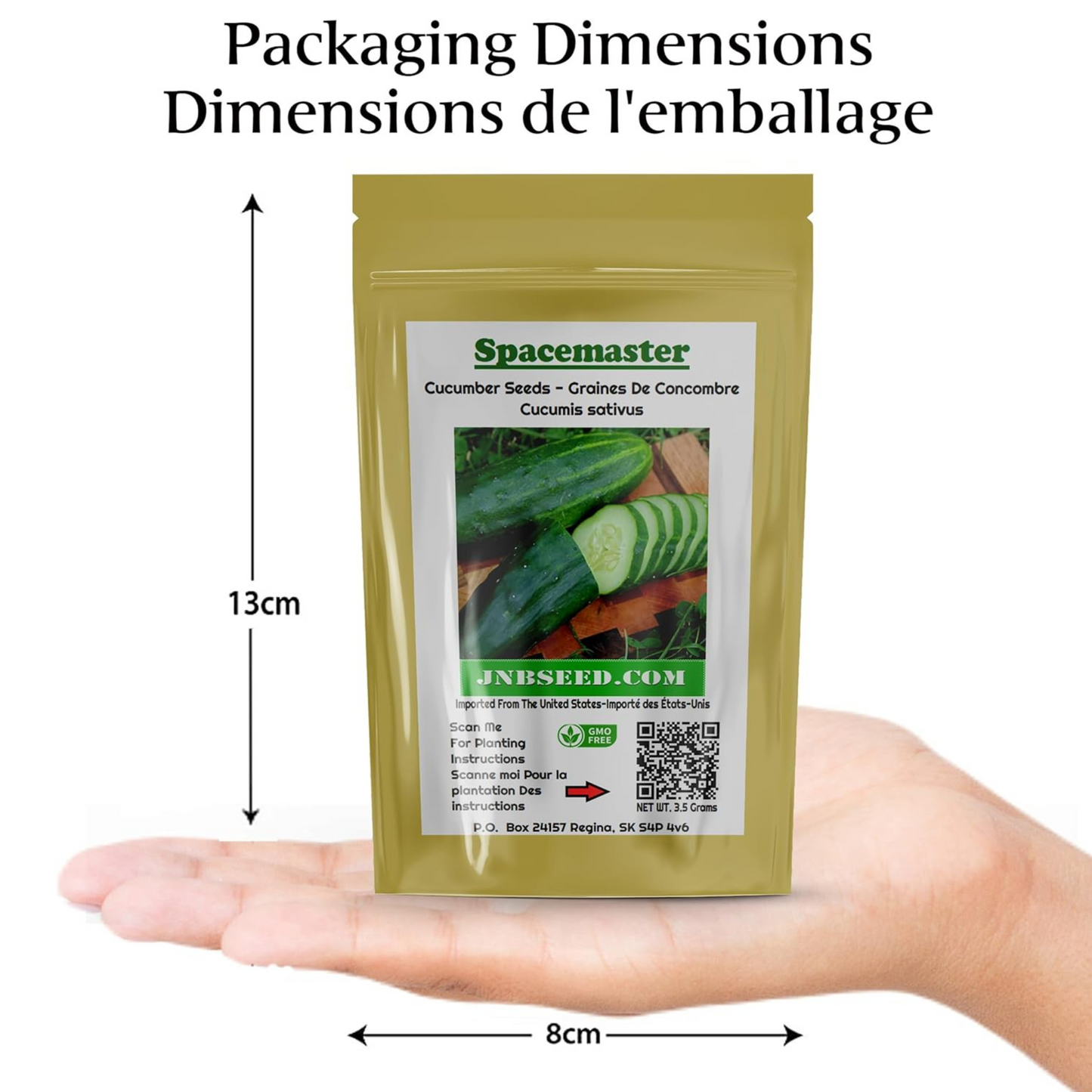Grow cucumbers vertically, think horizontally. Cultivez les concombres verticalement, pensez horizontalement.