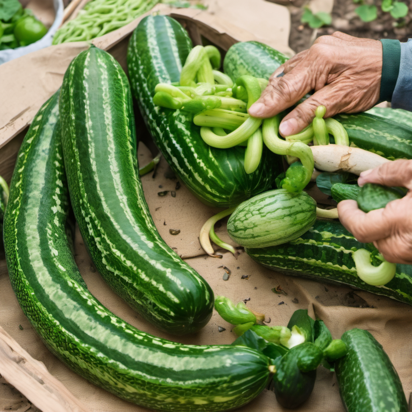 Grow your own adventure: Snake Melon Cucumber Seeds Cultivez votre propre aventure : Graines de concombre Snake Melon