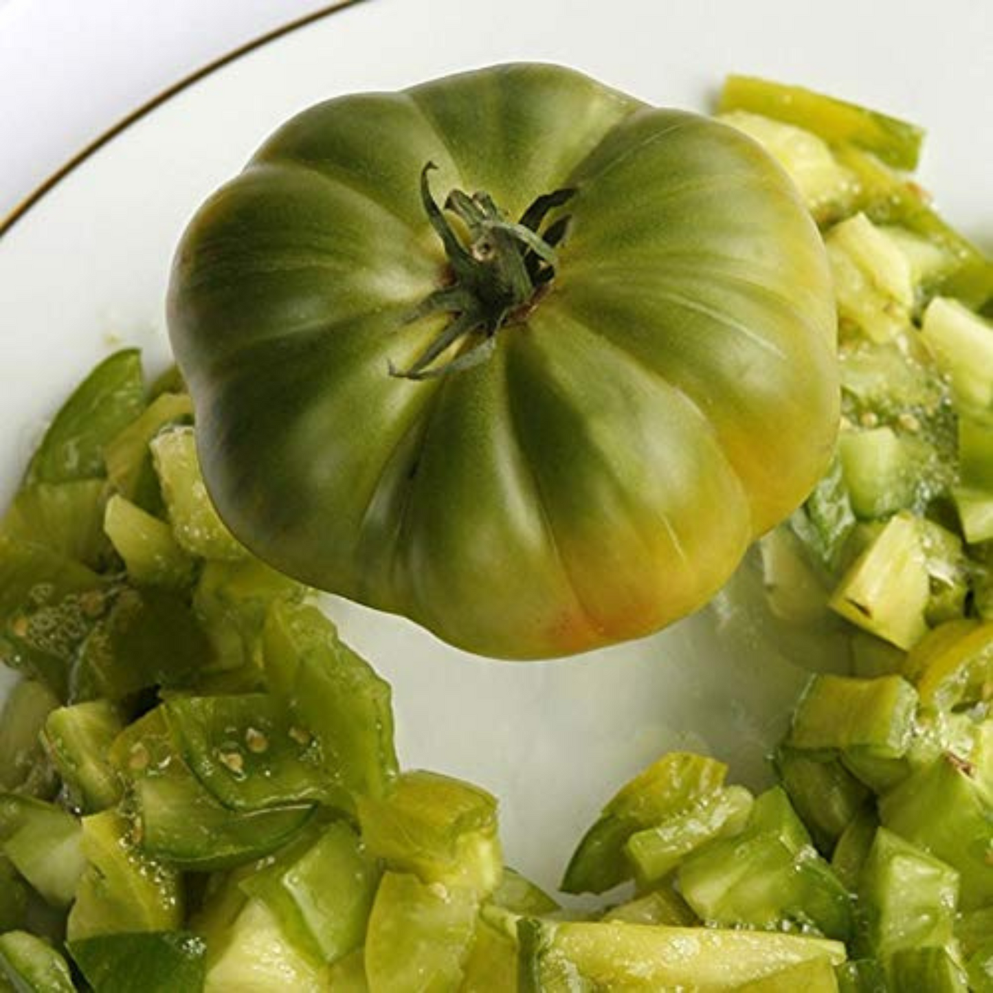 Aunt Ruby's rare heirloom variety and vibrant green La variété rare de l’héritage de tante Ruby et son vert vif