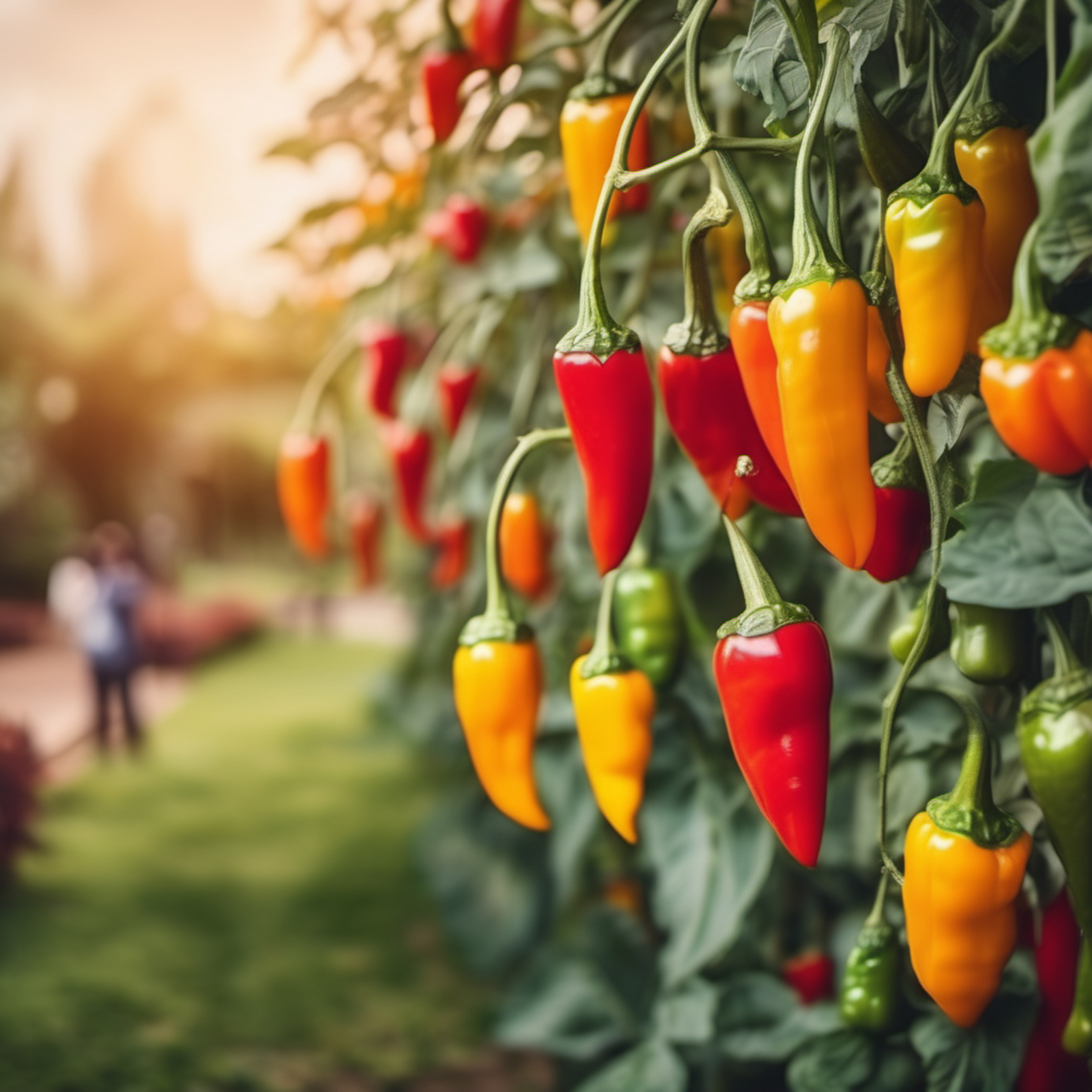 Sweet and spicy pickling peppers with these seeds. Poivrons doux et épicés avec ces graines.