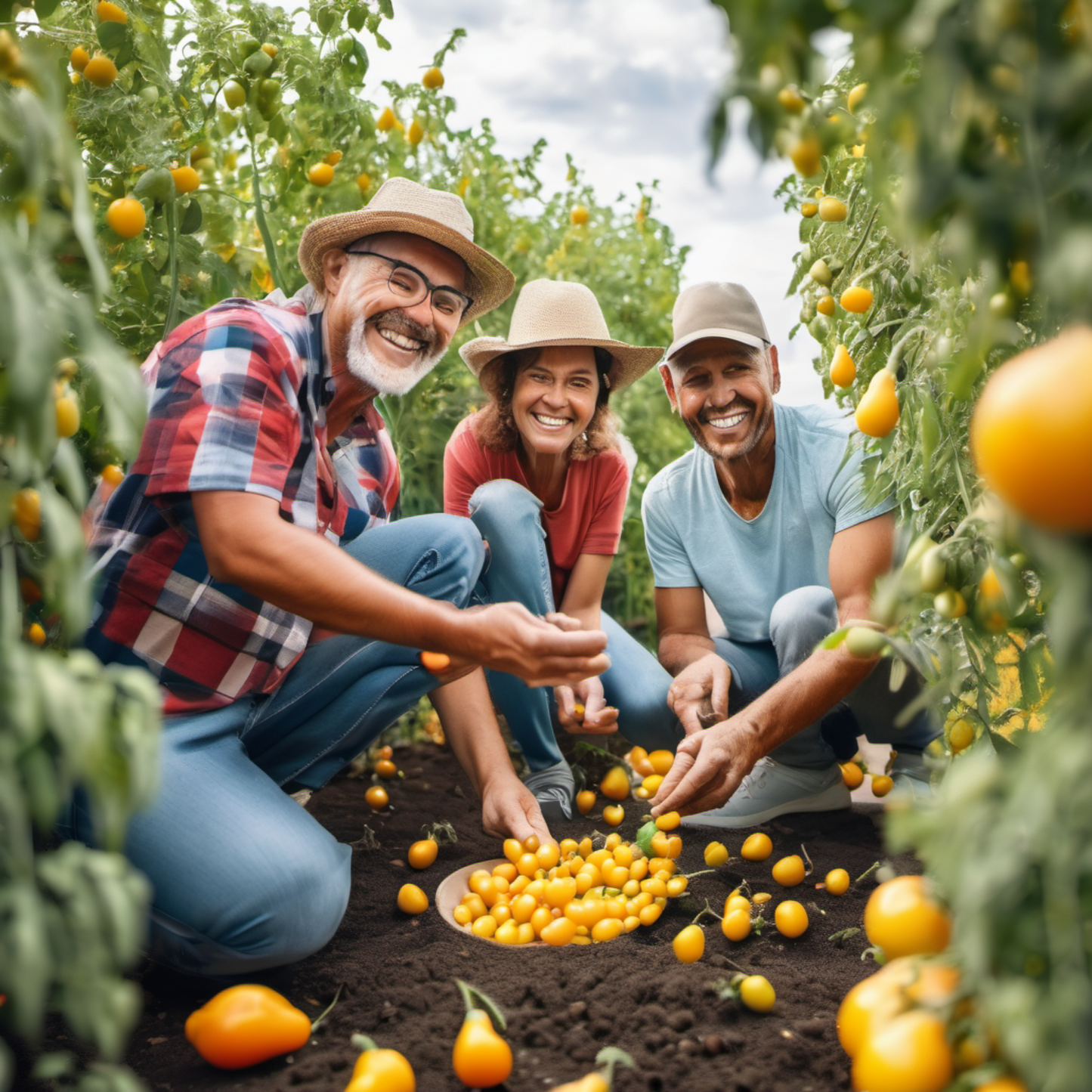 Ensure the joy of homegrown tomatoes. Assurez-vous de la joie des tomates cultivées sur place.