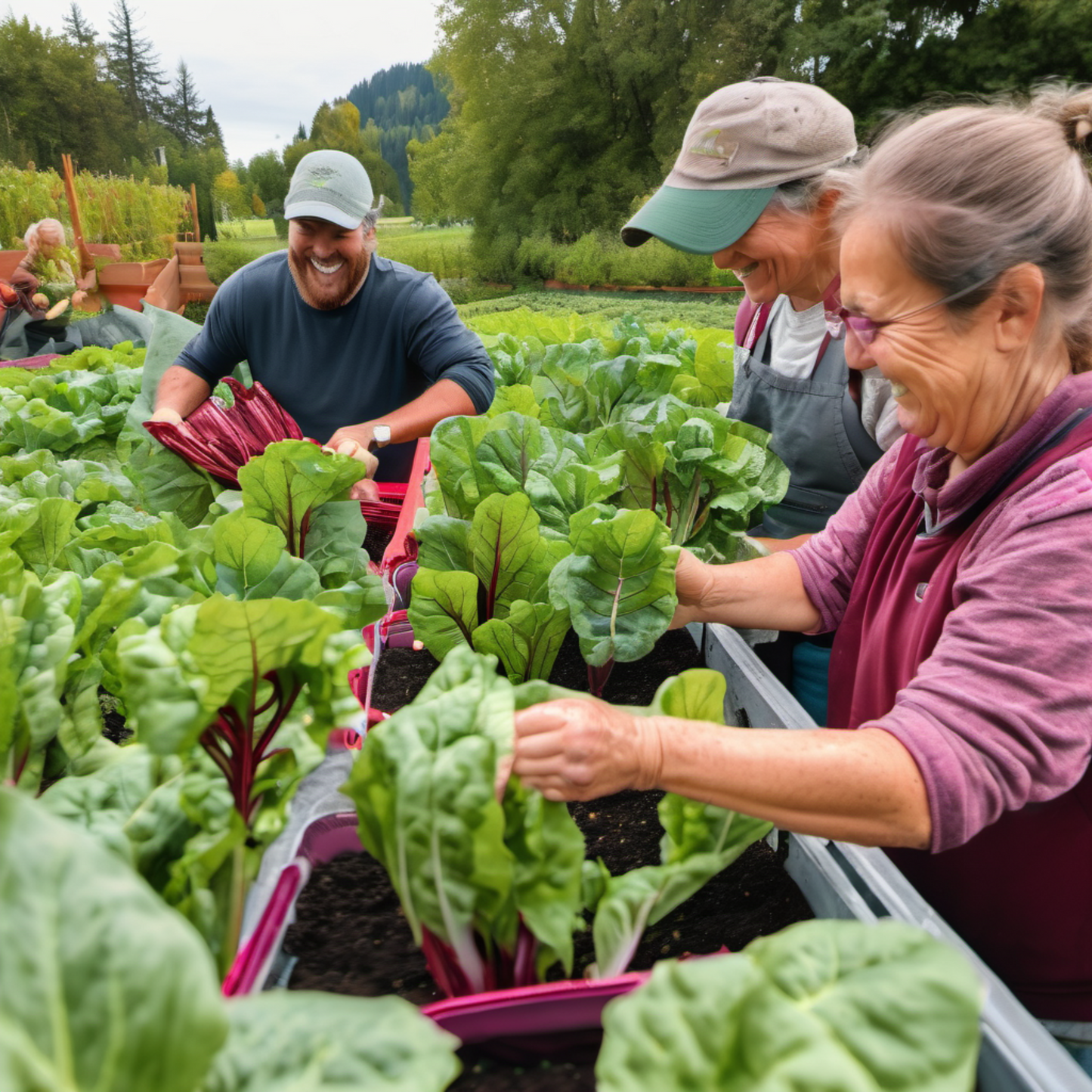 Elevate your garden with JNB's Ruby Red Swiss Chard Rehaussez votre jardin avec la bette à carde rouge rubis de JNB