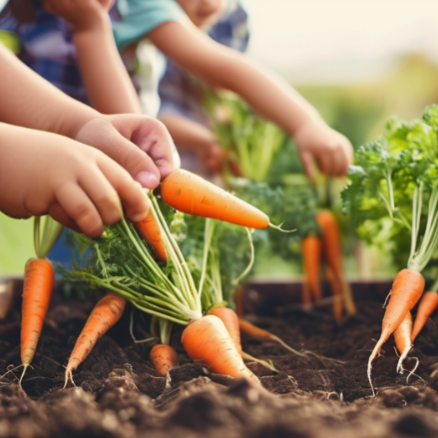 Sweet and flavorful baby carrots Petites carottes sucrées et savoureuses
