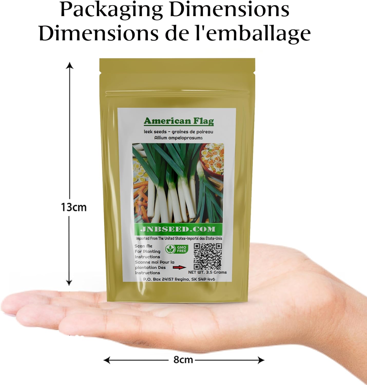 American Flag Leek Seeds