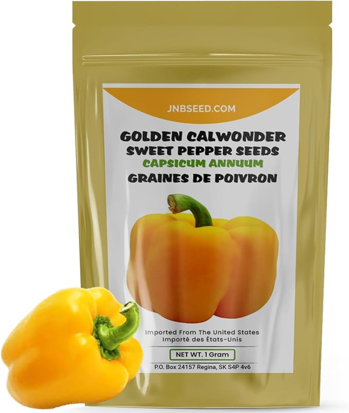 Golden California Pepper Seeds - For Pepper Garden Graines de poivre de Californie dorées – Pour Pepper Garden