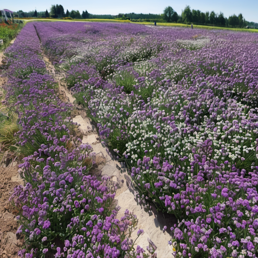 Royal Carpet Sweet Alyssum in all its purple glory Tapis Royal Doux Alyssum dans toute sa gloire pourpre