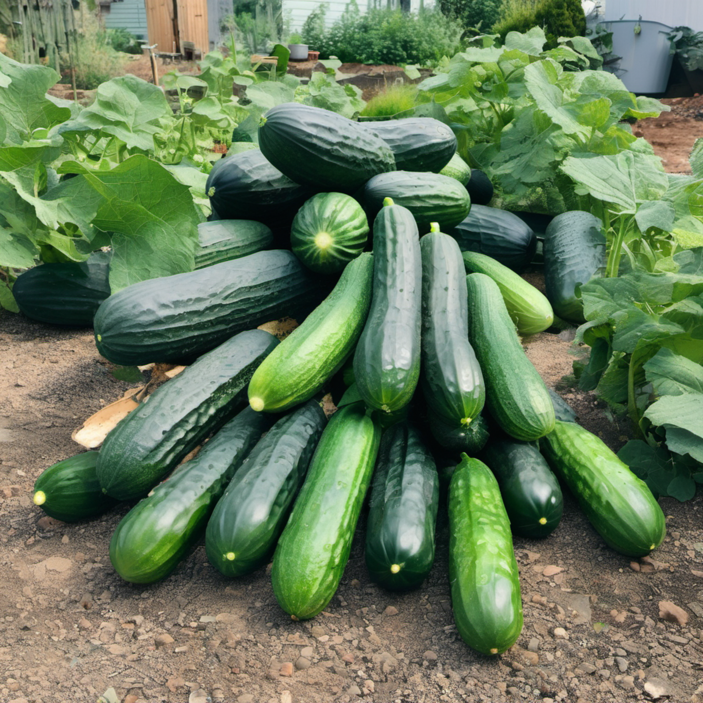 Hearty Marketmore Cucumber Seeds Graines de concombre copieuses Marketmore