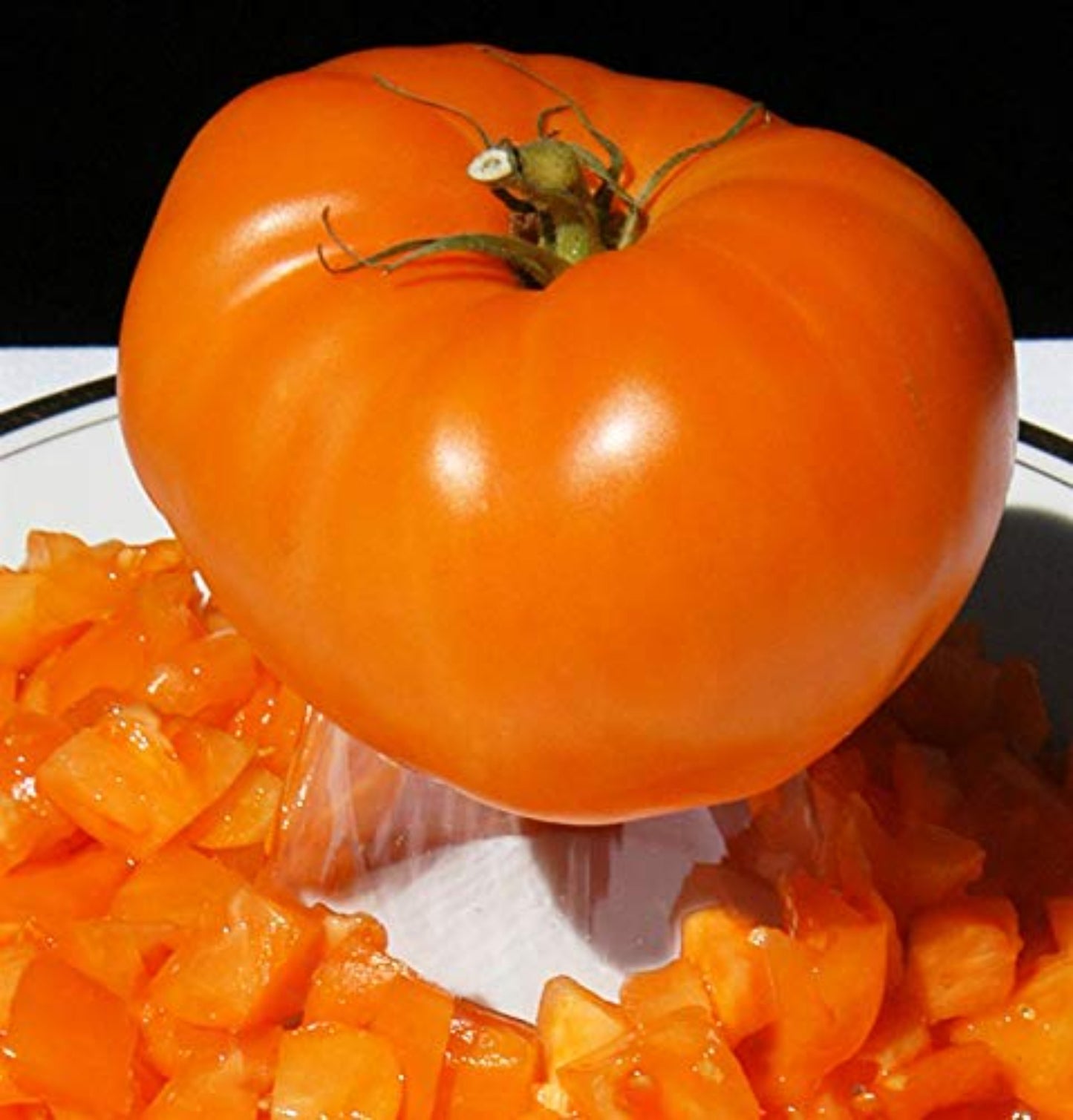 Whole Nebraska Wedding Tomato and Dice Tomatoes Tomates de mariage entières du Nebraska et tomates en dés
