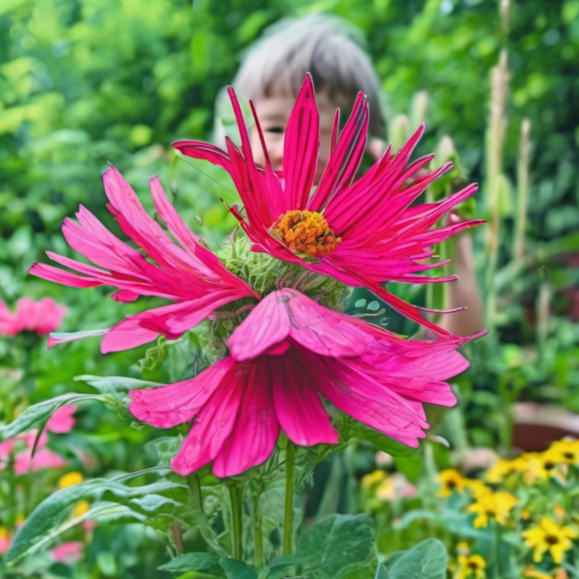 Stunning Fringed Pink Flower Seeds in your backyard. Superbes graines de fleurs roses frangées dans votre jardin