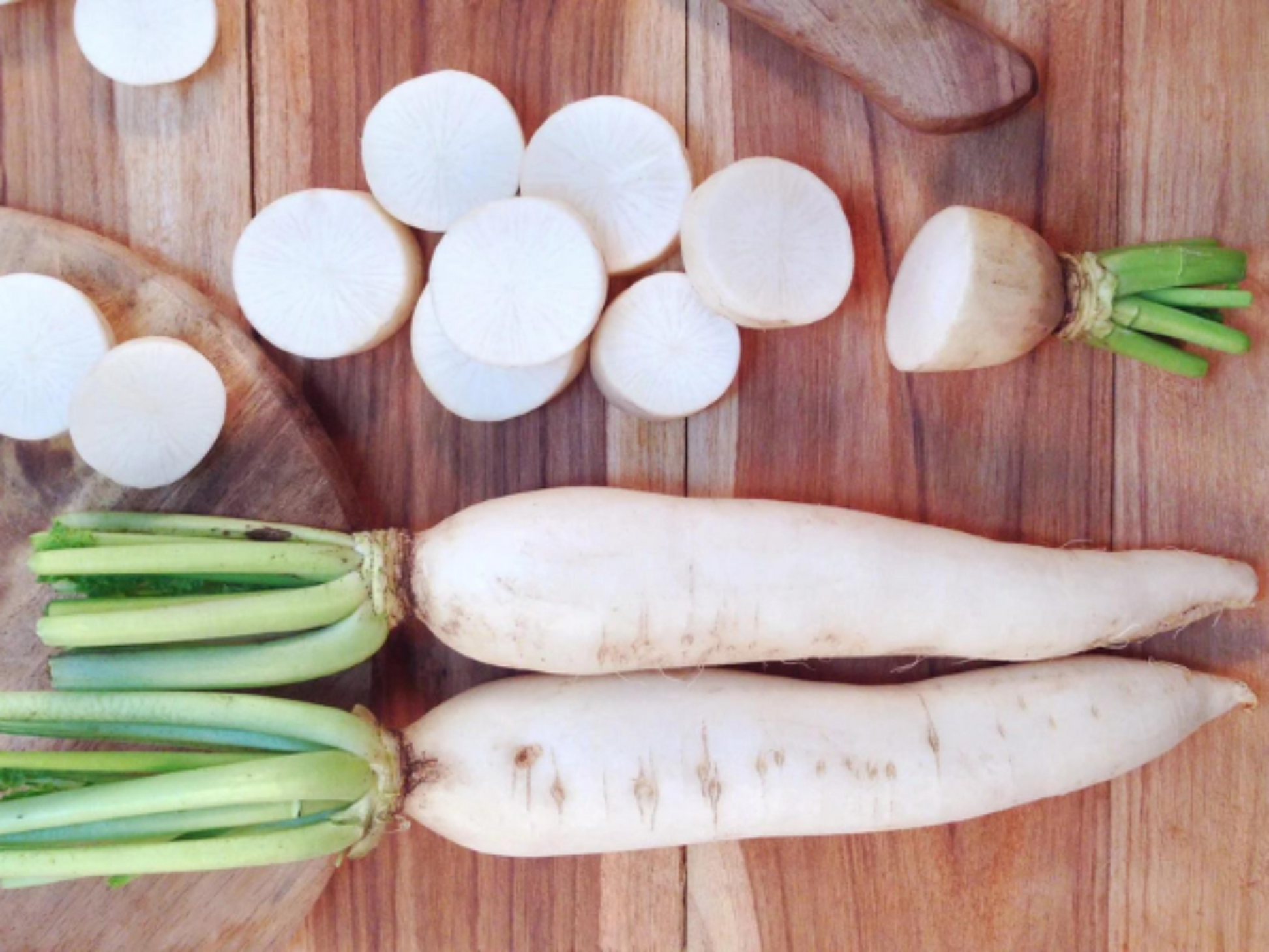 Long white Japanese radish - Minowase variety Radis japonais long blanc - Variété Minowase