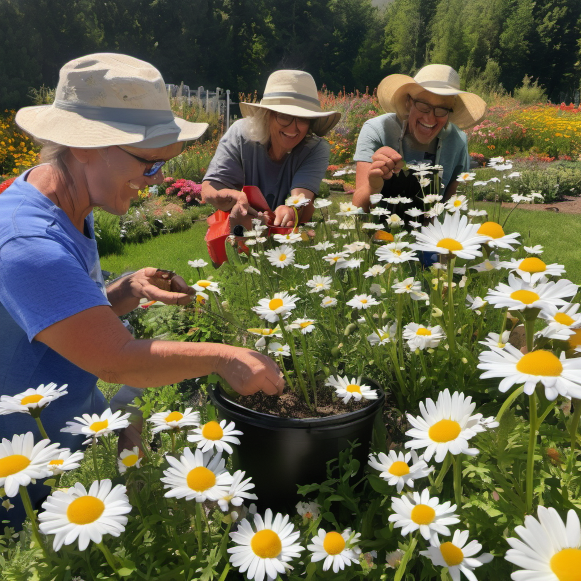 Mini Shasta Daisy lovely white daisies for small garden. Mini Shasta Daisy jolies marguerites blanches pour les petits jardin