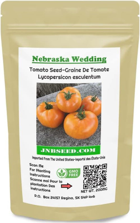 Nebraska Wedding Tomato Seeds in a pack Nebraska Mariage Tomato Graines dans un paquet
