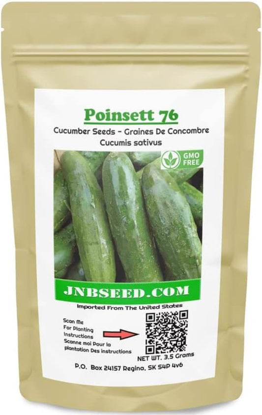 Packet of Poinsett 76 cucumbers Packet de Poinsett 76 concombres