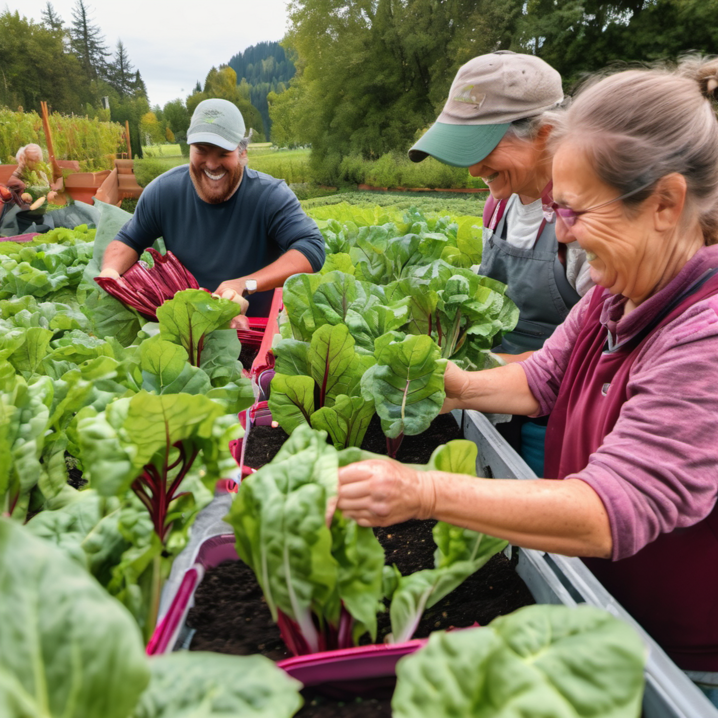  Elevate your garden with JNB's Ruby Red Swiss Chard  Rehaussez votre jardin avec la bette à carde rouge rubis de JNB