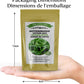 packaging dimensions of Buttercrunch lettuce seed pack Dimensions de l'emballage du paquet de graines de laitue Buttercrunch