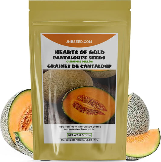 Hearts of Gold Cantaloupe Seeds Packet Paquet de graines de cantaloup Hearts of Gold