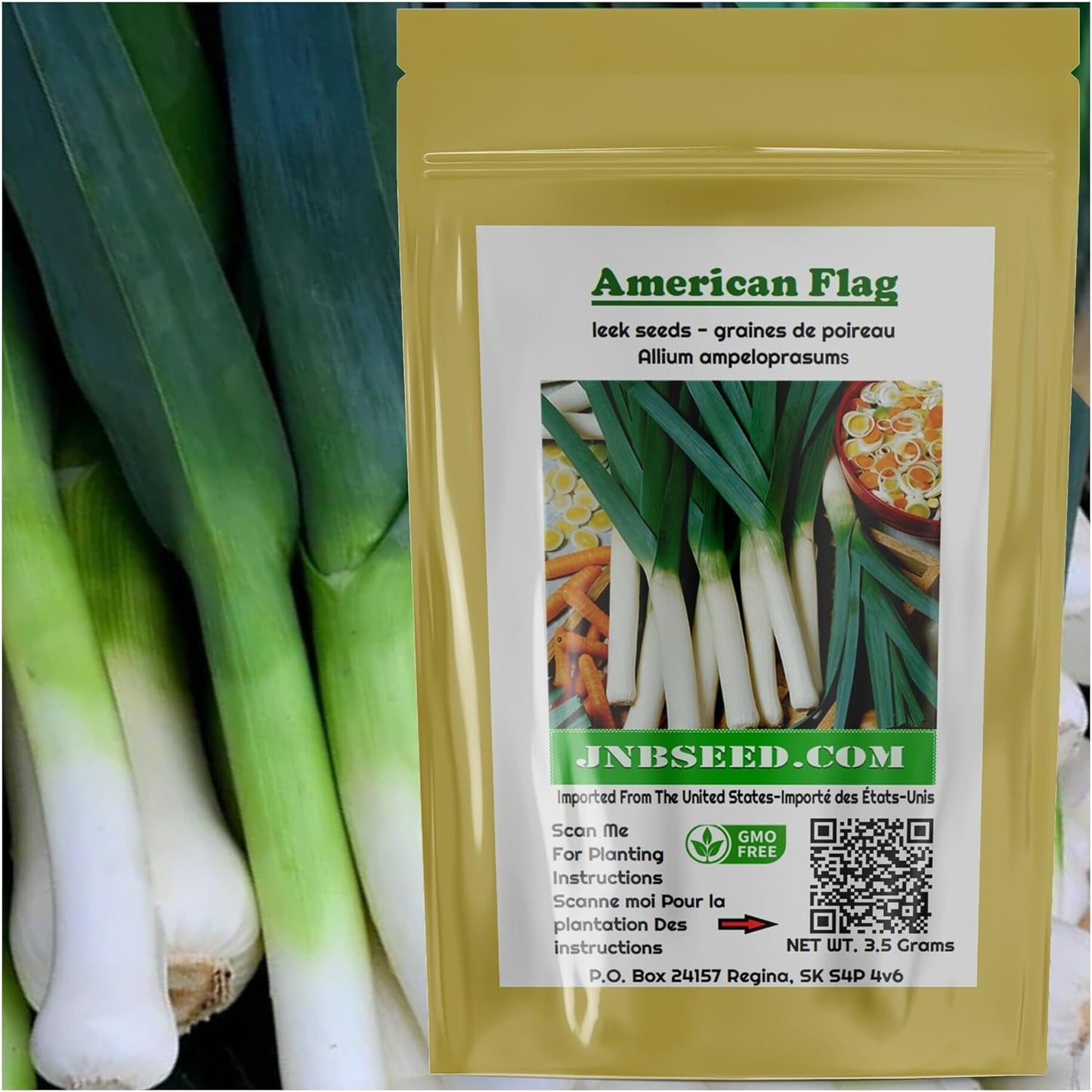 American Flag Leek Seeds