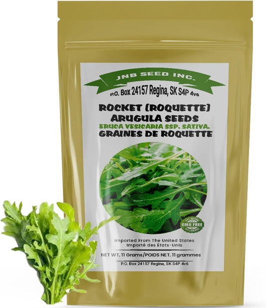 Packet of Rocket Arugula Seeds Paquet de graines de roquette et de roquette