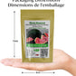 Black Diamond Watermelon Seed packaging dimensions Dimensions de l'emballage des graines de pastèque Black Diamond