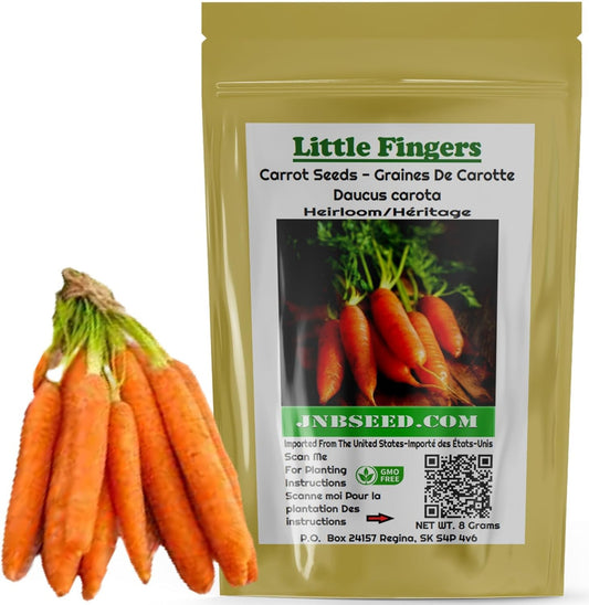 Little Fingers Carrot Seeds in a packet Petits doigts carottes graines dans un paquet