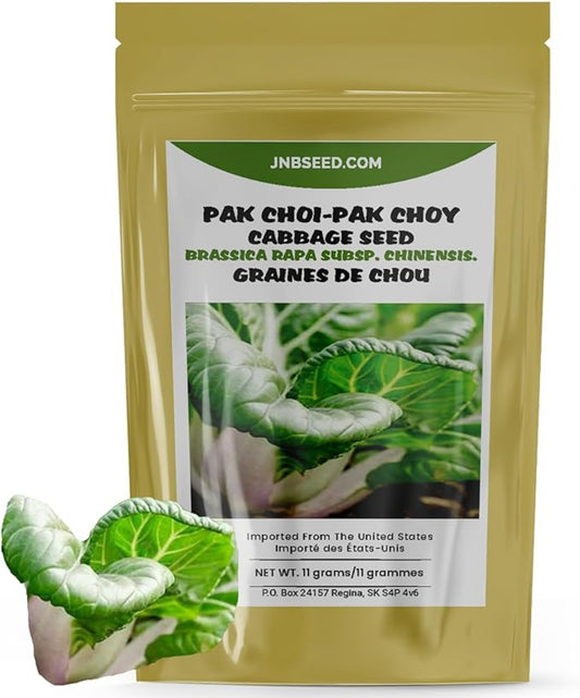 Asian leafy green seeds in pack Graines vertes asiatiques feuilles en paquet