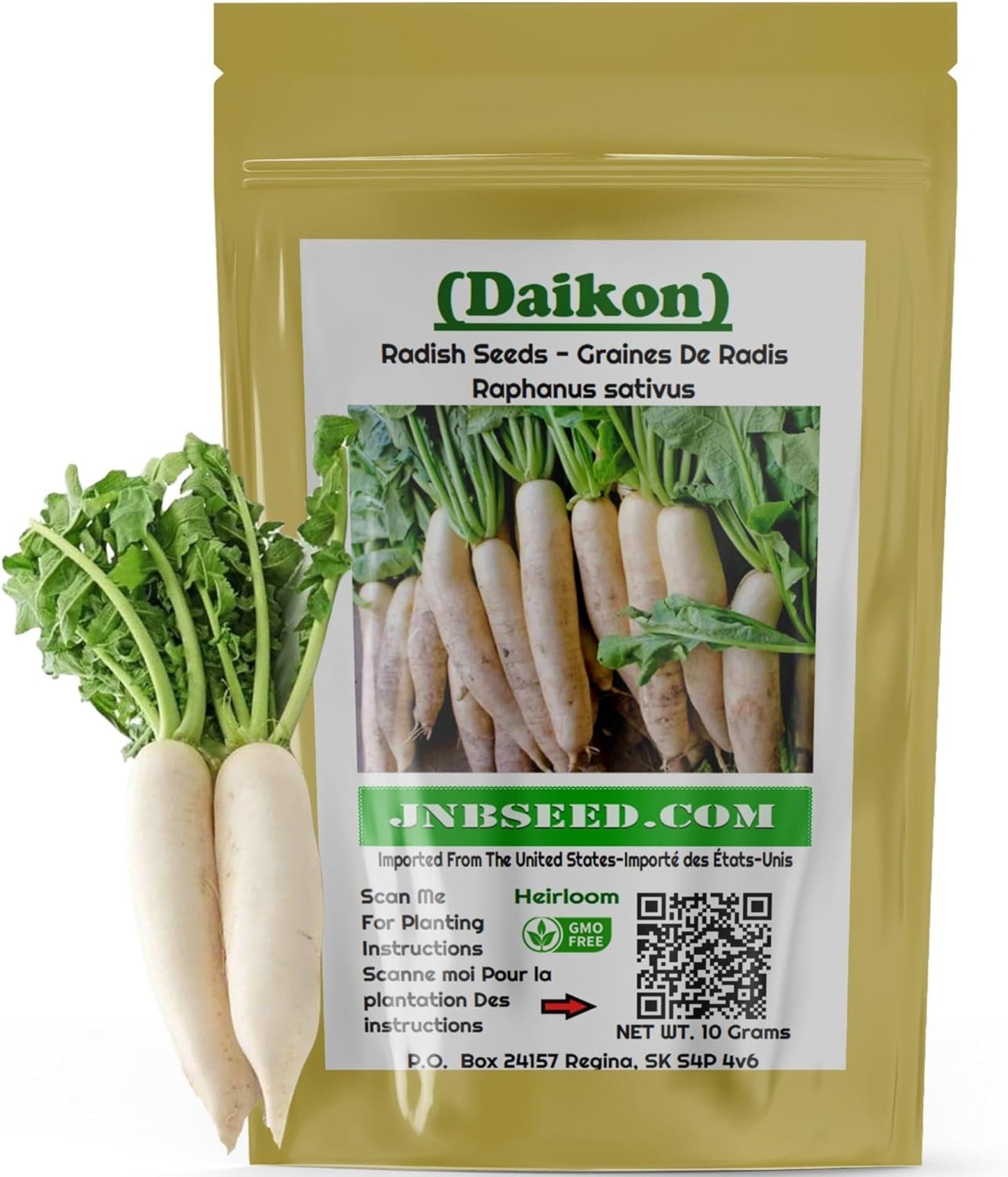 Packet of Minowase Daikon - Crunchy and delicious Sachet de Minowase Daikon - Croquant et délicieux