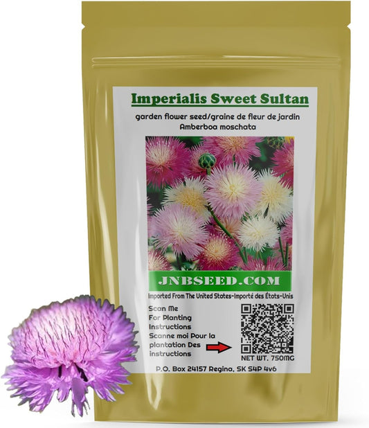 Pack of Imperialis Sweet Sultan Seeds Paquet de graines de sultan doux Imperialis