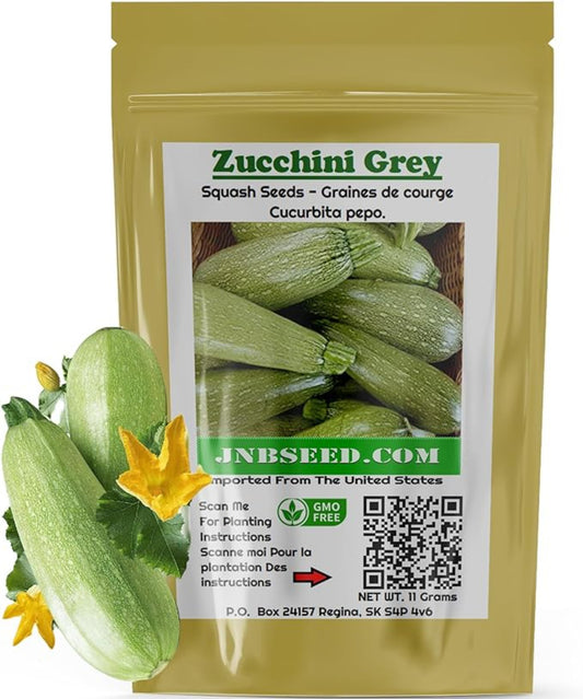 The natural beauty package of grey zucchini seeds Le coffret beauté naturelle des graines de courgettes grises