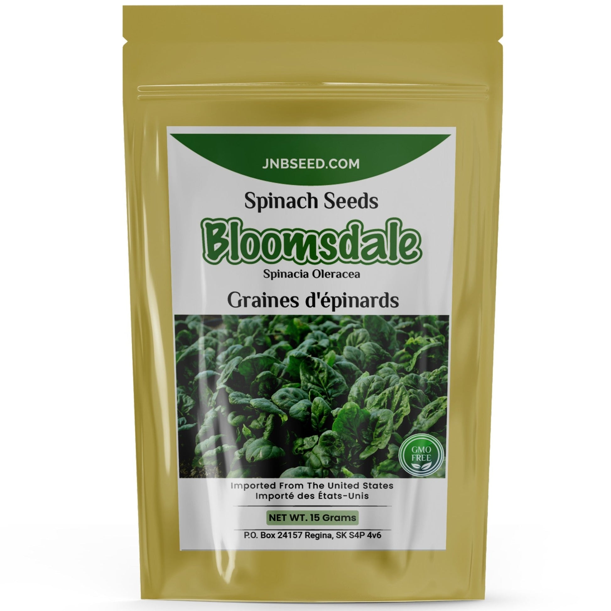 Bloomsdale Long Standing Spinach seeds pack a delight to grow and harvest Les graines d'épinards de longue durée de Bloomsdale sont un plaisir à cultiver et à récolter