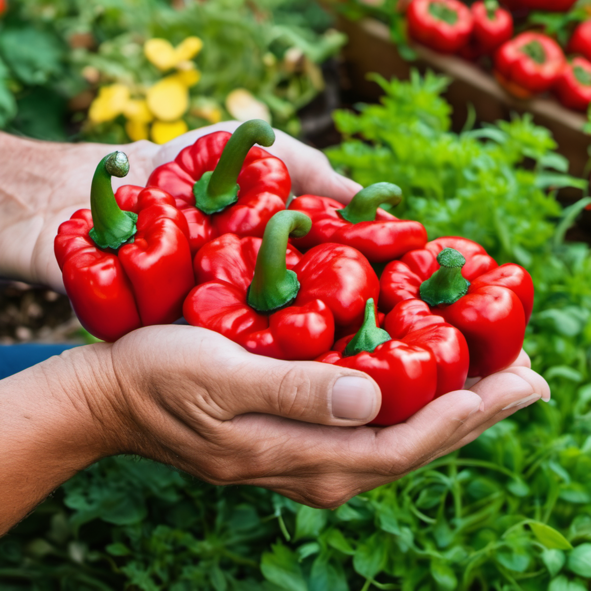 Fiery Hot Mushroom Red Pepper Seeds for Your Garden Graines de poivron rouge aux champignons chauds pour votre jardin