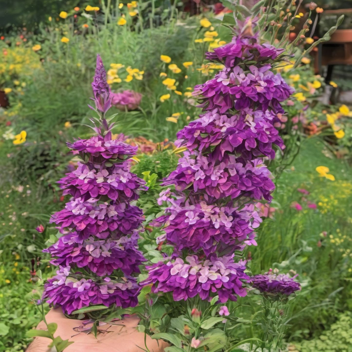 Lemon bee balm with vibrant blossoms Mélisse citronnée aux fleurs vibrantes