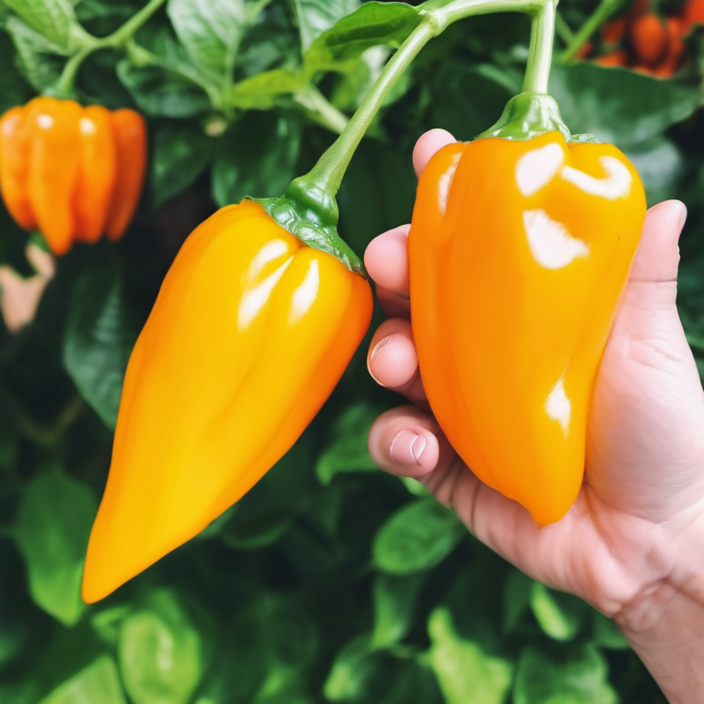 Lemon Yellow Habanero bring the heat to your garden Habanero jaune citron apporte de la chaleur à votre jardin